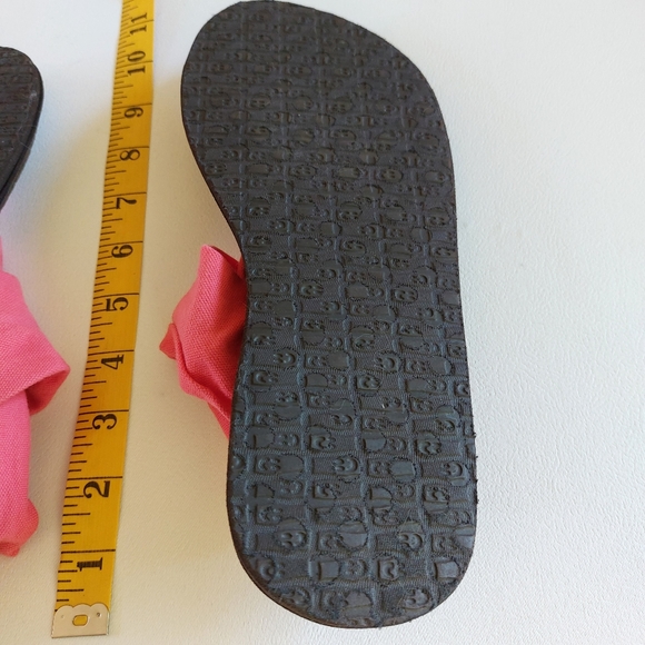 Sanuk yoga sling sandals flipflop brown coral pink - Picture 5 of 6